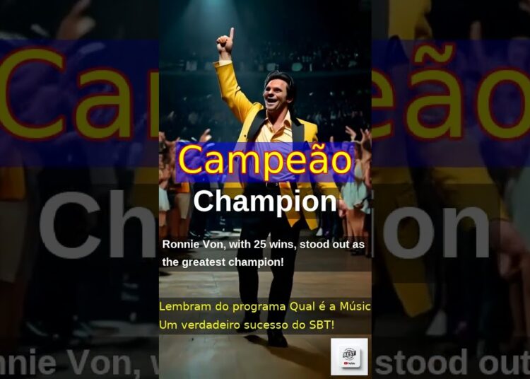 Music Stars Celebrated by Silvio Santos: Ronnie Von’s Legacy
