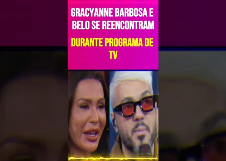 Gracyanne Barbosa e Belo se Reencontram Durante Programa de TV