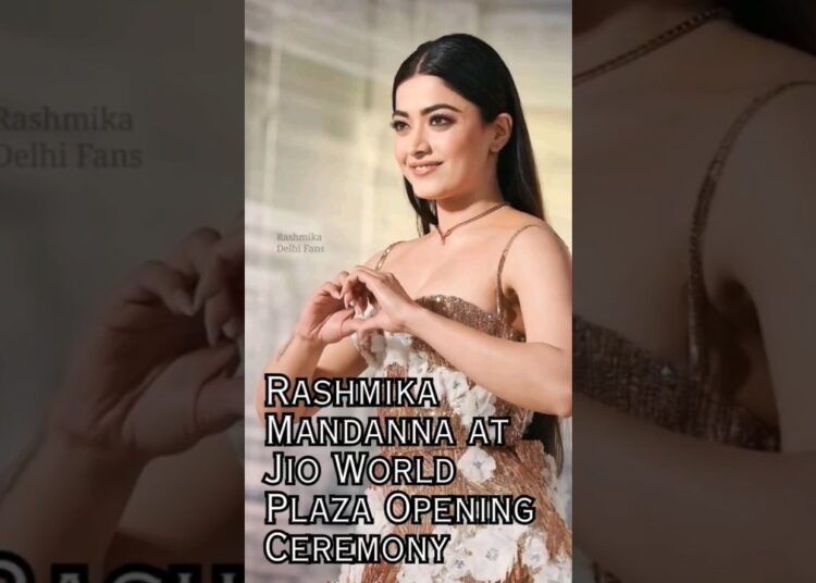 Rashmika Mandanna at Jio World Plaza Opening Ceremony