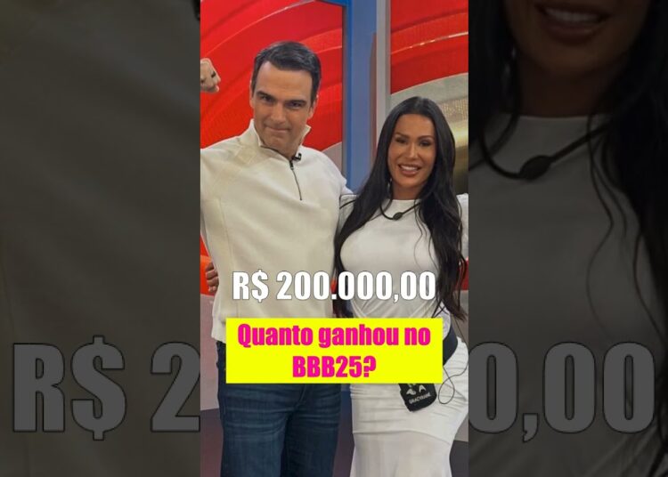 Quanto ganhou Gracyanne Barbosa para participar do BBB25