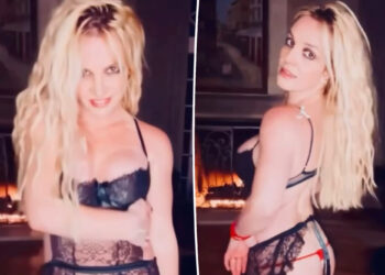 Britney Spears, 43 anos, choca fãs em tanga vermelha, negligência preta