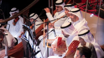 A orquestra nacional e coro saudita se apresentando em Tóquio em 2024. Foto: Comissão de Música Saudita