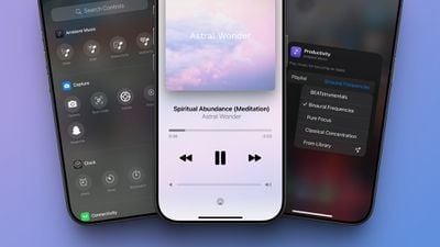 Como usar o novo recurso de música ambiente do iOS 18.4 no centro de controle