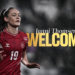 Defensor dinamarquês Janni Thomsen Sinais com Utah Royals FC