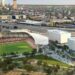 Denver para construir o estádio de futebol feminino, área de entretenimento de 14 acres em pátios reconstruídos de Santa Fe