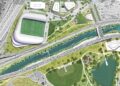 Denver para construir o estádio de futebol feminino em pátios reconstruídos de Santa Fe