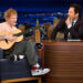 Ed Sheeran dá um soco em Jimmy Fallon em vídeo brincalhão