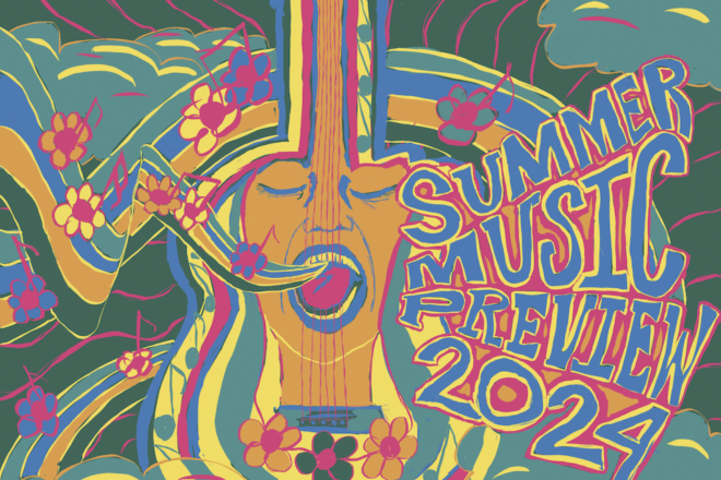 Envie eventos para visualização musical de verão