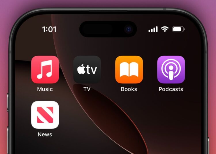 Este novo recurso pertence à Apple Music, TV, livros e muito mais