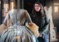 Exposição de moda real em exibição