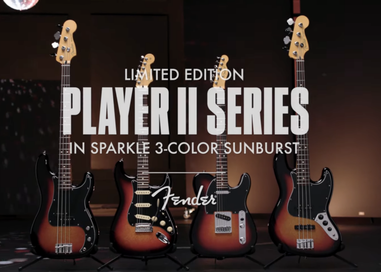 Fender adiciona uma pitada de glam à série Player II com a nova linha Sparkle