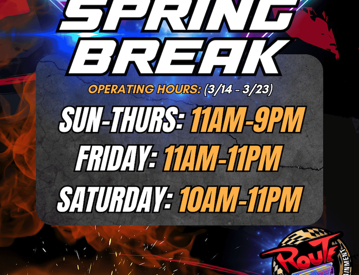 Freak Spring = Full Bushtle Fun! Rota 7 Karting & Entertainment apresenta horários prolongados especiais