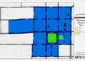 Este mapa mostra a área do centro de destino de entretenimento proposta em Glasgow, que se estende ...