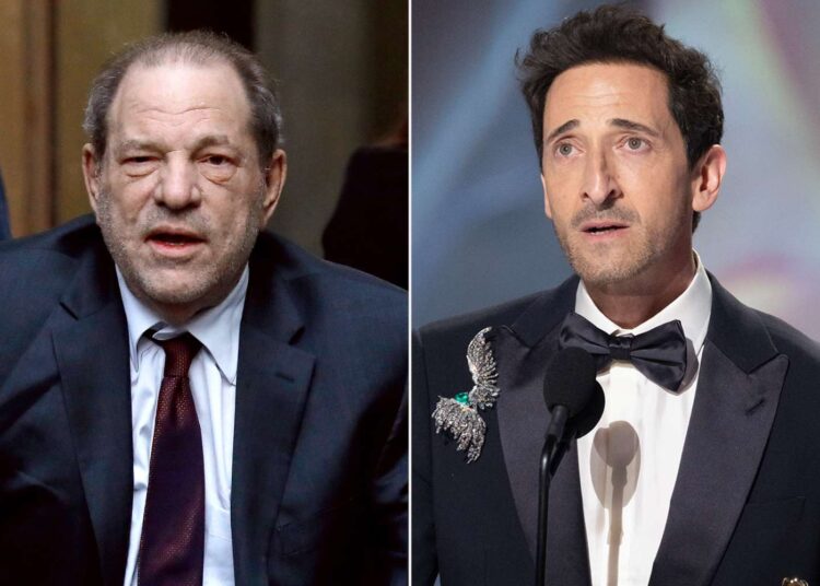 Harvey Weinstein aborda o discurso do Oscar de Adrien Brody sobre crianças