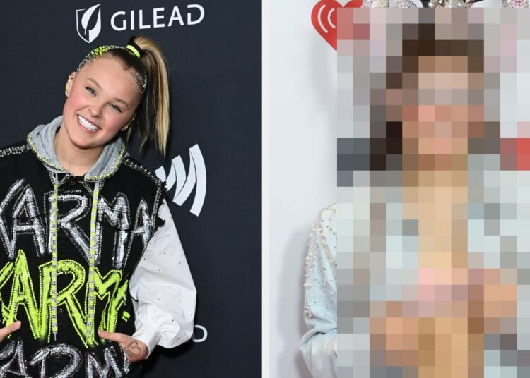 JoJo Siwa usa look ousado para iheartradio music Awards