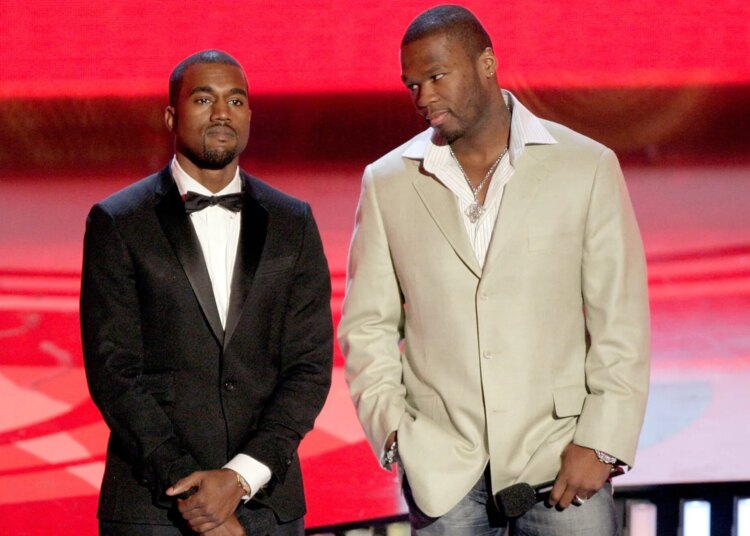Kanye West reivindica 50 centavos como "uma das minhas pessoas favoritas" em meio ao seu último discurso no Twitter