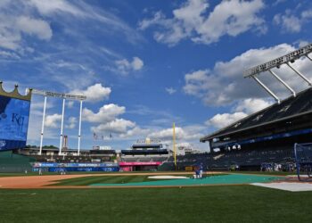 Kauffman Stadium é ótimo se você tem filhos pequenos