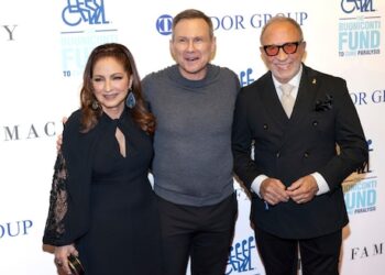 Gloria Estefan, Christian Slater, Emilio Estefan