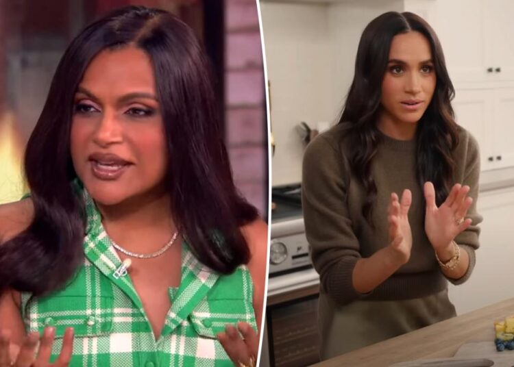 Mindy Kaling reage à reação de Meghan Markle por corrigi -la no show da Netflix