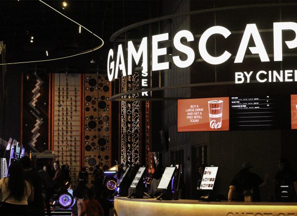 O cenário de entretenimento de El Paso está níveis com o gamescape by Cinemark - o prospector