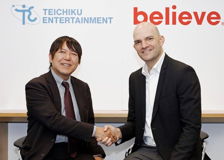 O entretenimento Teichiku do Japão, com ambições globais para o J-pop, o acordo "abrangente" com a cena para distribuir sua música em todo o mundo