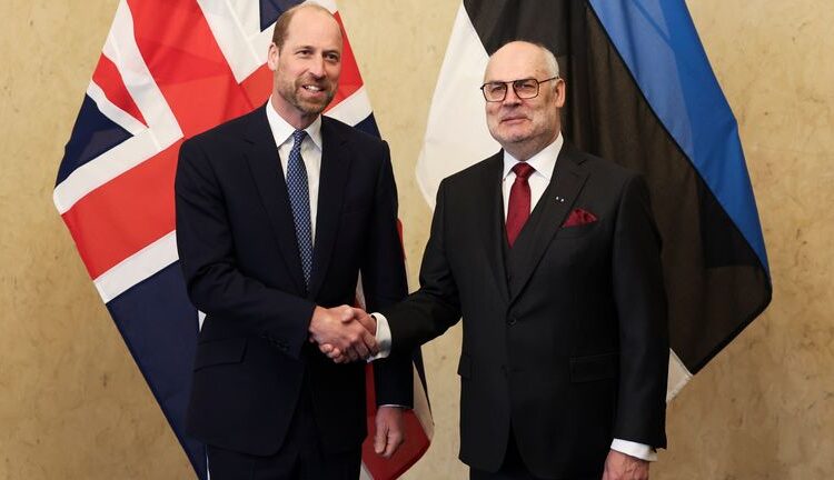 O príncipe William conhece o presidente da Estônia em meio a tensões com a Rússia | Notícias do Reino Unido