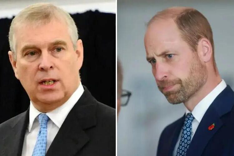 O príncipe William quer 'embaraço real' do príncipe Andrew para 'desaparecer' em meio a alegações de massagem nua