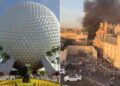 Observe o fogo quebrado no Epcot dentro do Disney World Park: 'Oh meu Deus!'
