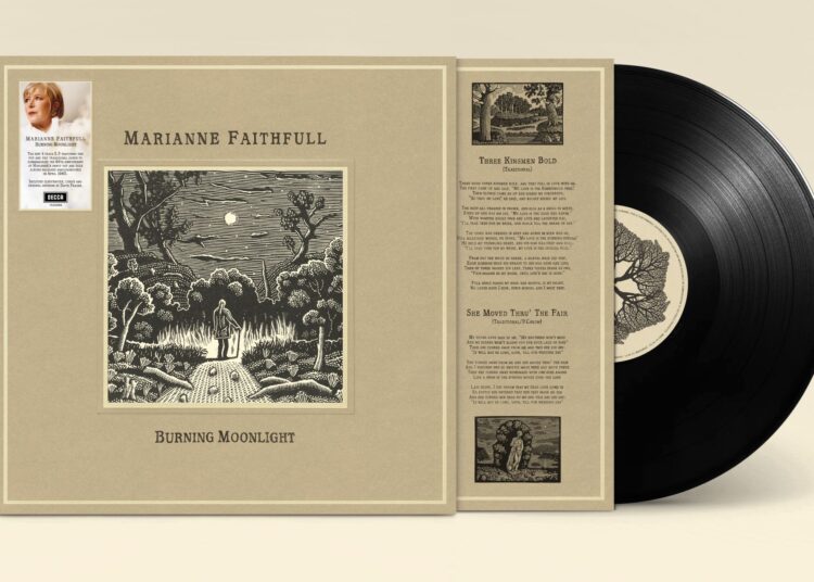 Póstumos Marianne Faithfull EP para apresentar quatro novas músicas - ouça a faixa -título 'Burning Moonlight'
