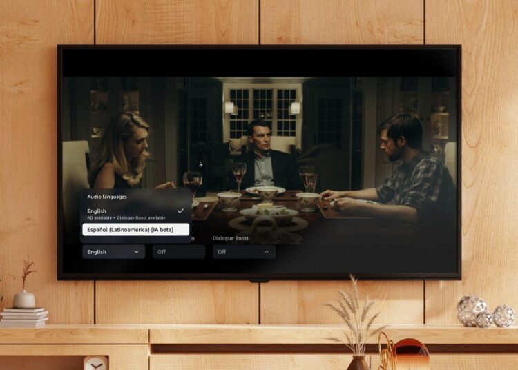 Prime Video Tests Dubbing de IA em inglês, espanhol