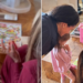 Princesa Lilibet na foto jogando um jogo doce com a tia Serena Williams enquanto Meghan Markle compartilha atualização