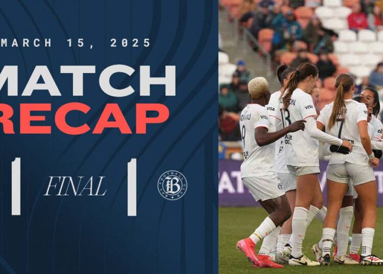 Recapitulação de partidas: Bay FC abre 2025 temporada com o empate em 1-1 no Utah Royals