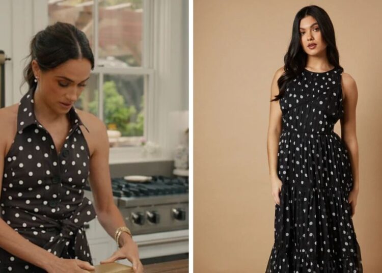 Recrie o vestido de polka-dot de Meghan Markle-a partir de £ 53 no Debenhams | Real | Notícias