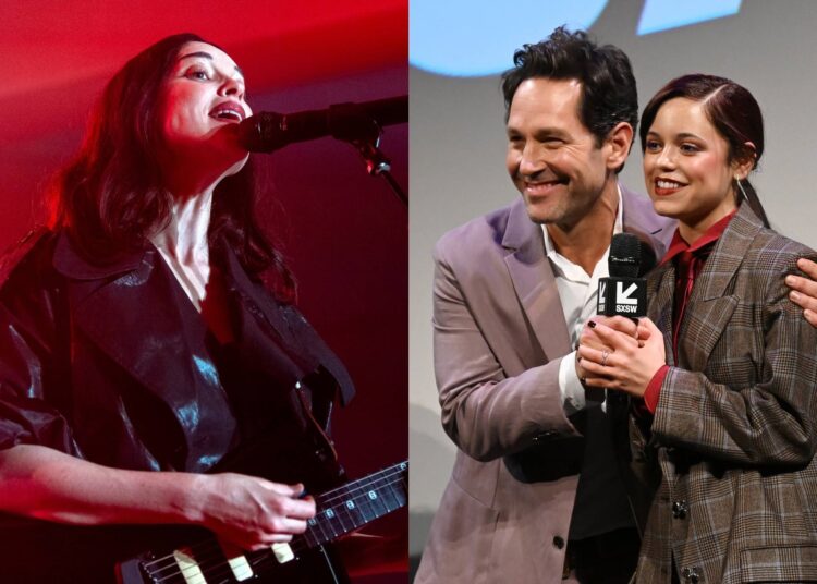 St. Vincent para lançar o novo single "Sinister" 'Doa' de 'Death of a Unicorn' de A24, estrelado por Paul Rudd e Jenna Ortega