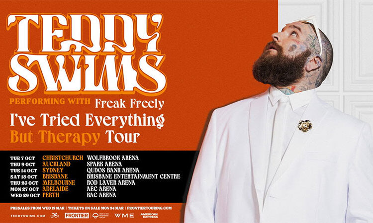 Teddy Swims anuncia os maiores shows australianos da Nova Zelândia até o momento