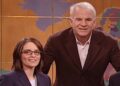 Tina Fey é 'assombrada todos os dias' por Steve Martin, dizendo isso a ela em "SNL"