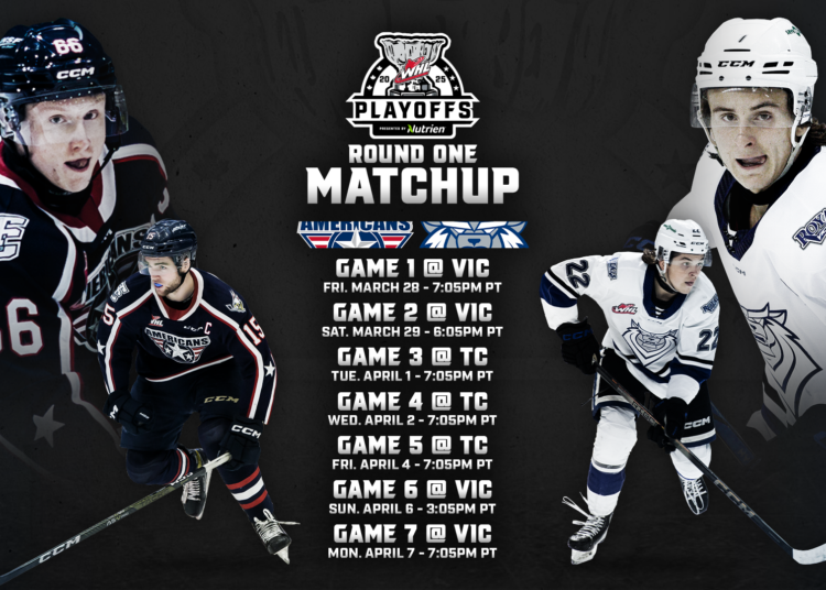 Victoria Royals, Tri-City Americans Solufify 2025 WHL Playoffs Round One Matchup