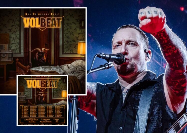 Volbeat Anunciar o 9º álbum, estreia pesada nova música, livro Giant Tour