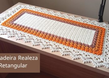 Passadeira Realeza Retangular, aprenda como fazer!
