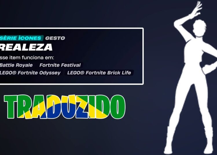 TRADUÇÃO DO EMOTE – REALEZA – FORTNITE
