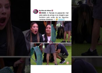 RENATA NÃO TÁ ACREDITANDO NA ELIMINAÇÃO😱🚨EVA #bbb #bbb25 #paredão #fofoca