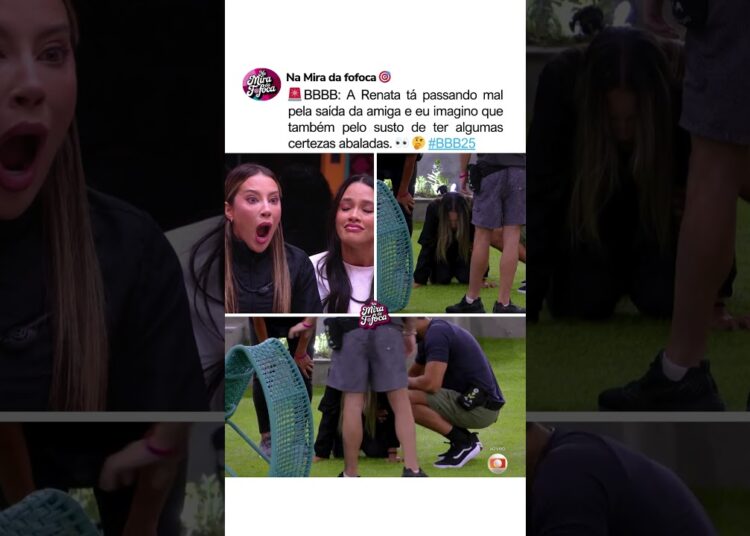 RENATA NÃO TÁ ACREDITANDO NA ELIMINAÇÃO😱🚨EVA #bbb #bbb25 #paredão #fofoca
