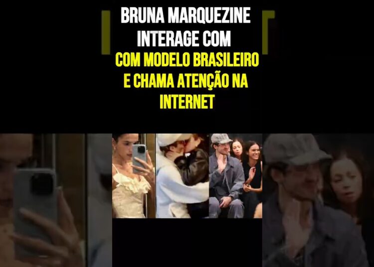 Bruna Marquezine interage com modelo brasileiro e chama atenção na internet