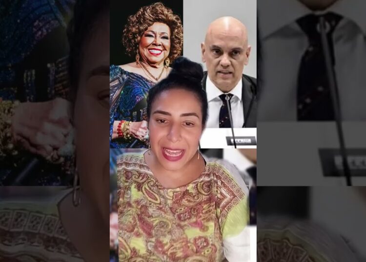 Alcione se declara para Alexandre de Moraes #famosos #fofocas #alcione