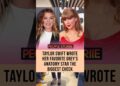 Taylor Swift wrote her favorite Grey’s Anatomy star the Biggest check #taylorswift #ellenpompeo