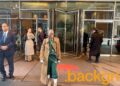 Cynthia Erivo signs autographs for fans while out in New York, NY