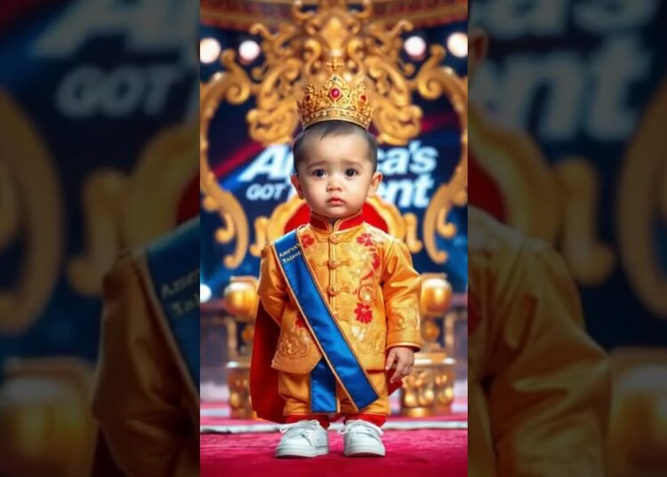 Uma realeza fofa e espetacular (A cute and spectacular royalty) #rei #king #cute #fofo #gottalent