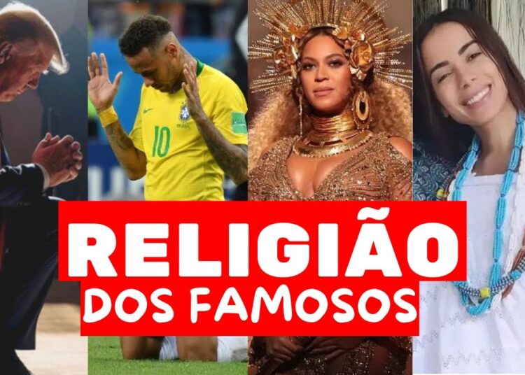 AS RELIGIÕES de VÁRIOS FAMOSOS do BRASIL e MUNDO