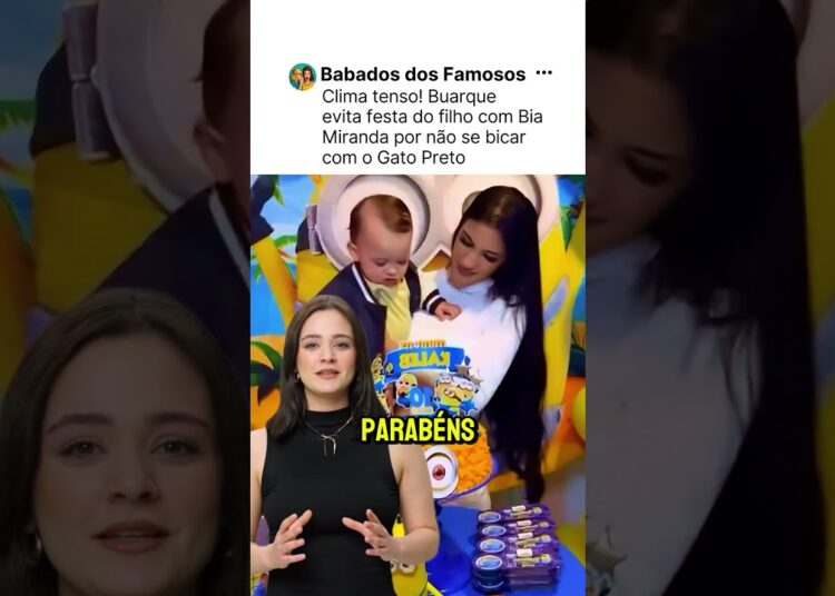 Clima tenso! Buarque evita festa do filho com Bia Miranda por não se bicar com o Gato Preto
