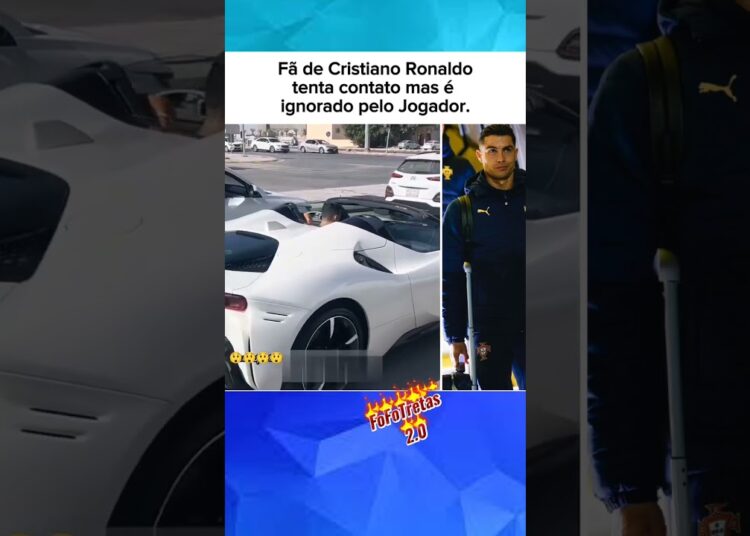 Fã do cristiano Ronaldo tenta contato mas é ignorado #cr7 #celebrity  #fofocas